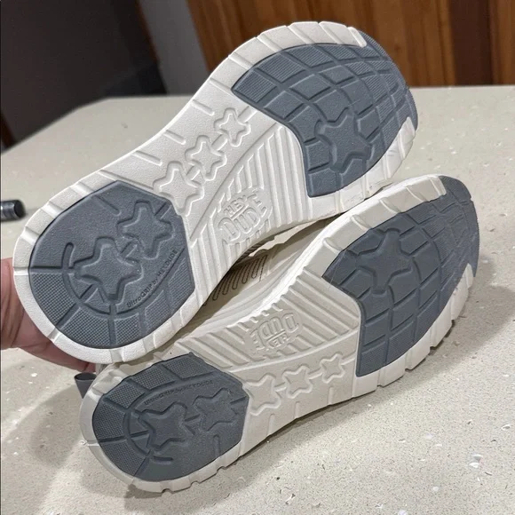 Hey Dude Cream and White Women's Sneakers - Picture 6 of 14